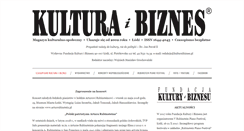 Desktop Screenshot of kulturaibiznes.pl