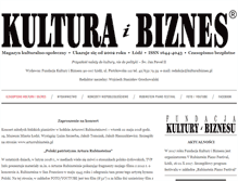 Tablet Screenshot of kulturaibiznes.pl